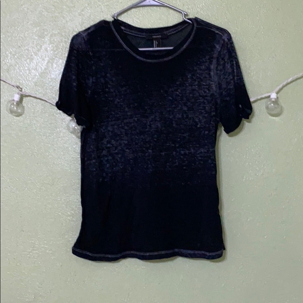 Black grey top